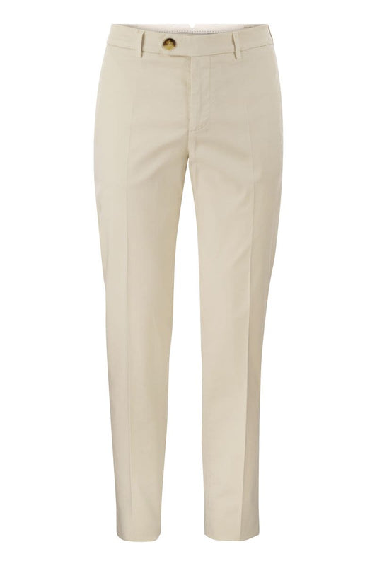 Italian fit cotton gabardine trousers - VOGUERINI