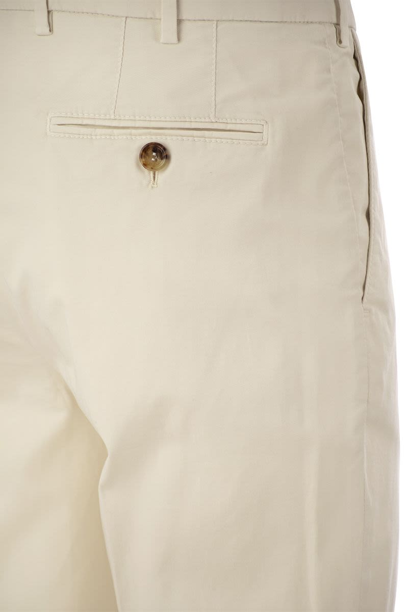 Italian fit cotton gabardine trousers - VOGUERINI