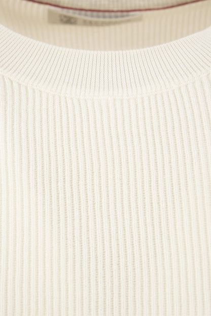 Cotton rib sweater with raglan sleeve - VOGUERINI