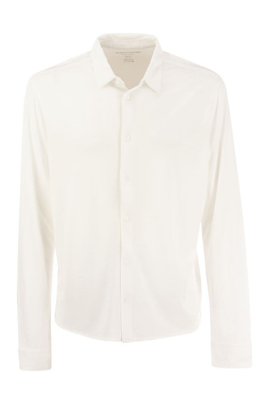 Long-sleeved shirt in lyocell and cotton - VOGUERINI