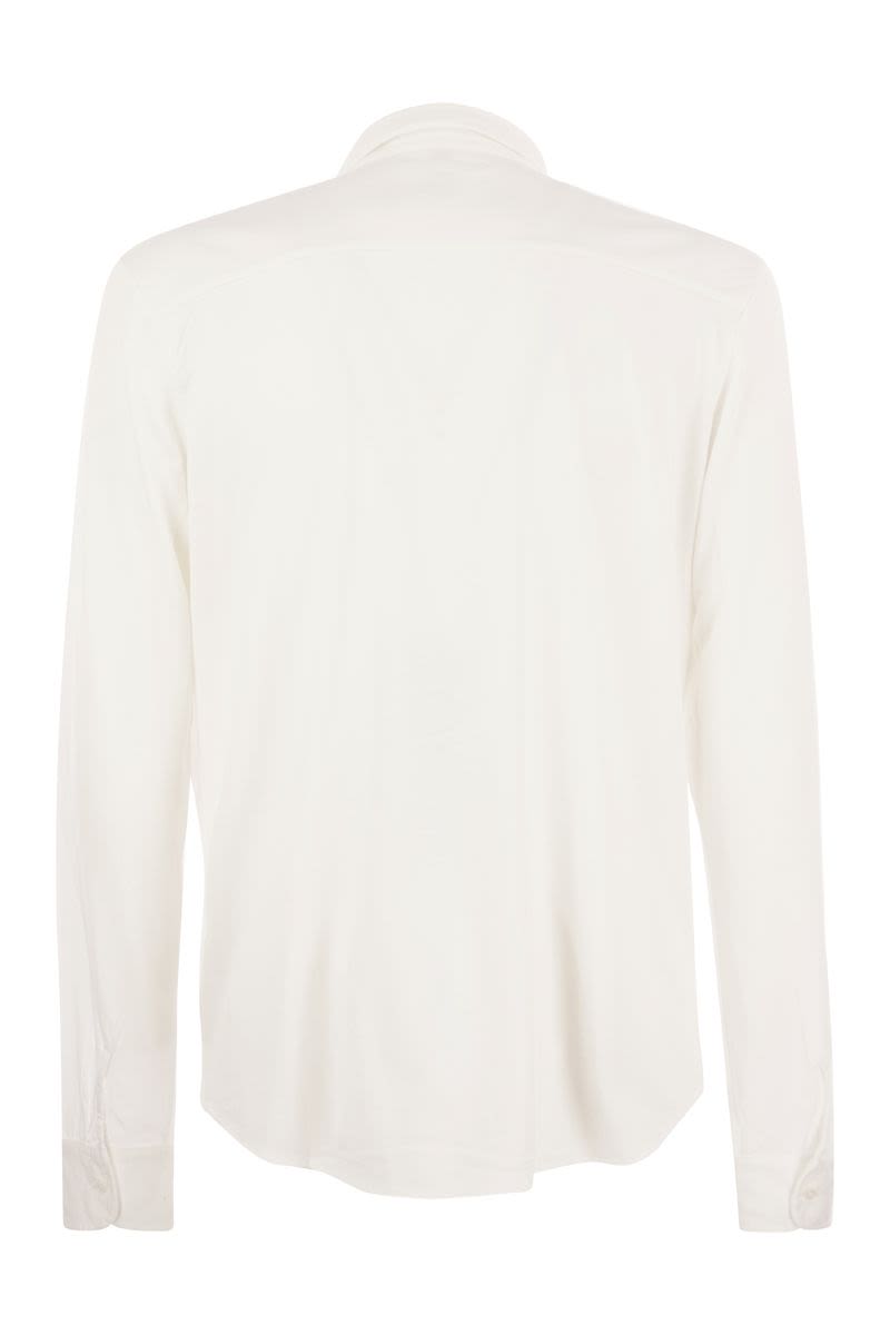 Long-sleeved shirt in lyocell and cotton - VOGUERINI