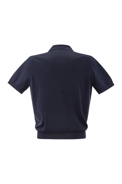 Cotton Polo Style Sweater - VOGUERINI