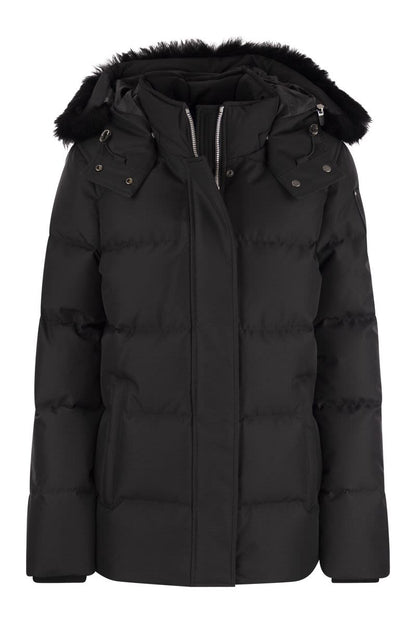 CLOUD 3Q - Down jacket with hood and fur - VOGUERINI