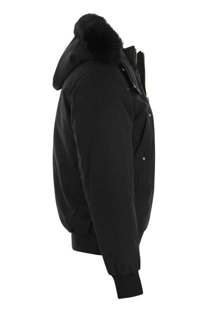 BOMBER BALLISTIC - Down jacket with fur - VOGUERINI