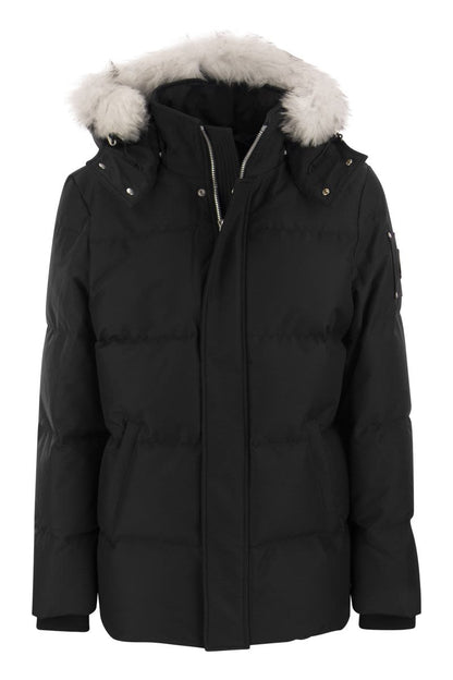 CLOUD 3Q - Down jacket with hood and fur - VOGUERINI