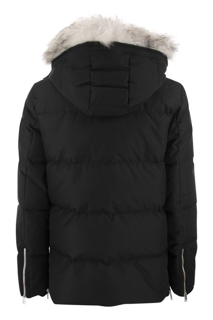 CLOUD 3Q - Down jacket with hood and fur - VOGUERINI