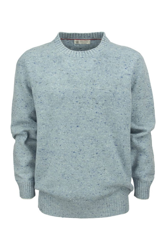 Crew-neck sweater in Wool and Cashmere mix - VOGUERINI