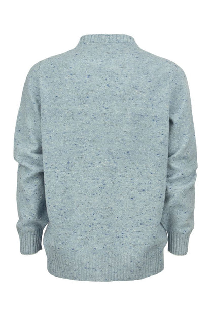 Crew-neck sweater in Wool and Cashmere mix - VOGUERINI