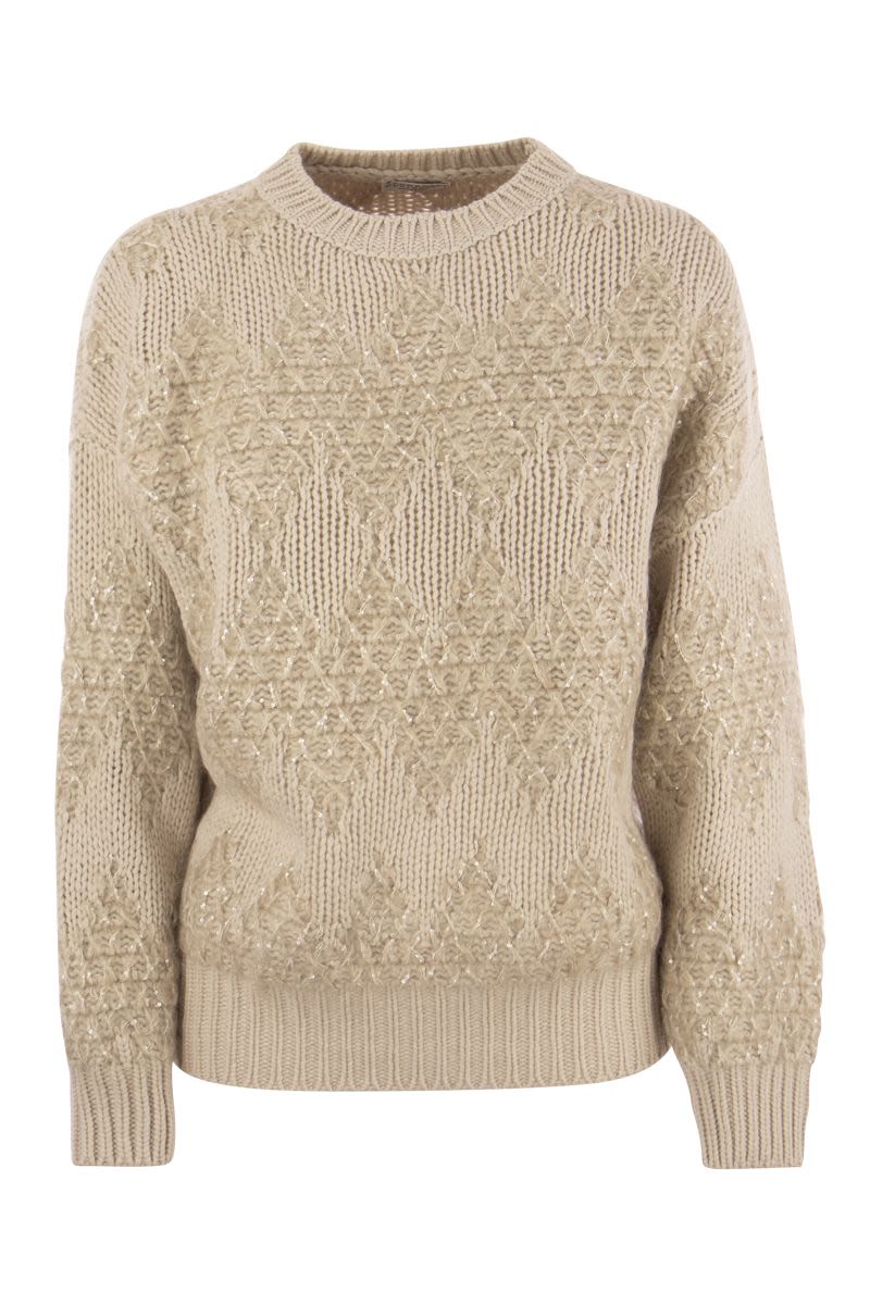 Wool, silk and cashmere sweater - VOGUERINI