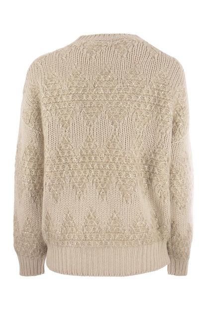 Wool, silk and cashmere sweater - VOGUERINI