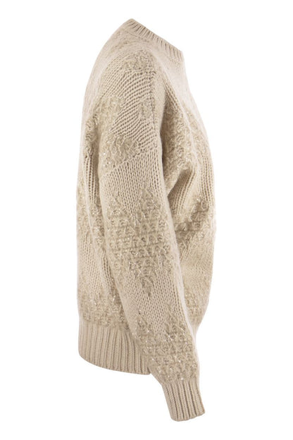 Wool, silk and cashmere sweater - VOGUERINI