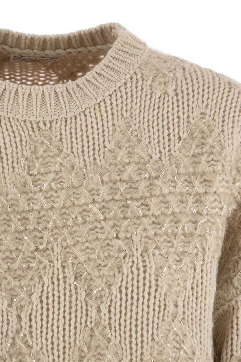 Wool, silk and cashmere sweater - VOGUERINI