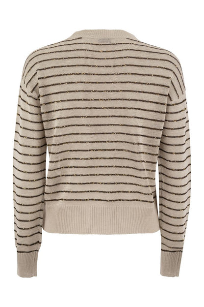 Dazzling Stripes cotton jersey - VOGUERINI