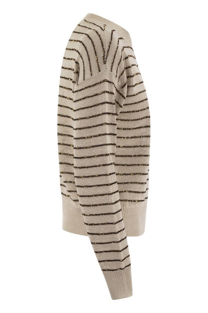 Dazzling Stripes cotton jersey - VOGUERINI