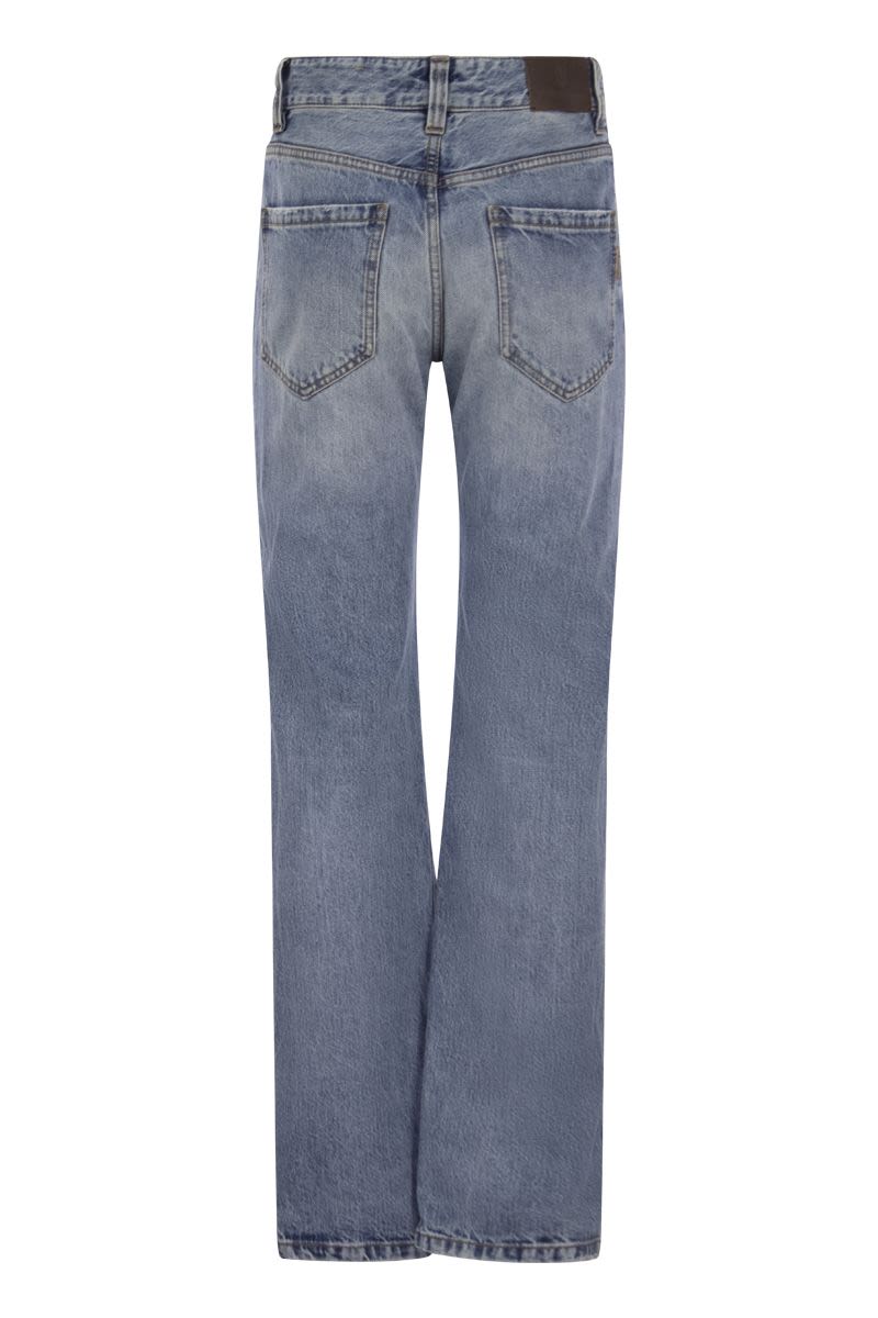 Authentic denim trousers with Shiny Tab - VOGUERINI