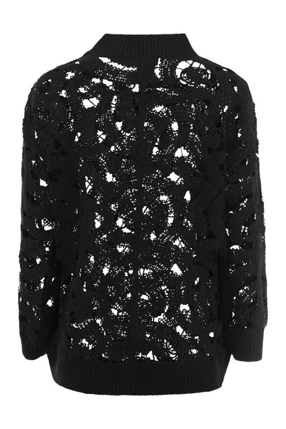 Openwork jumper in wool blend - VOGUERINI