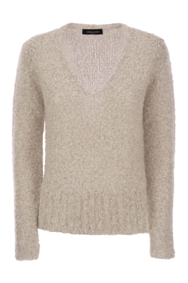 Mohair blend cardigan - VOGUERINI