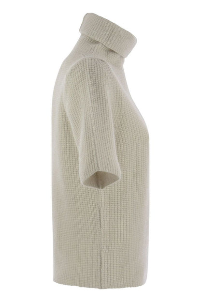 Turtleneck sweater with short sleeves - VOGUERINI