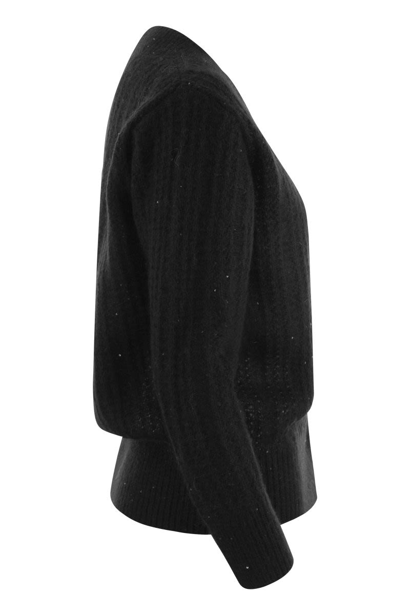 Ribbed cardigan - VOGUERINI