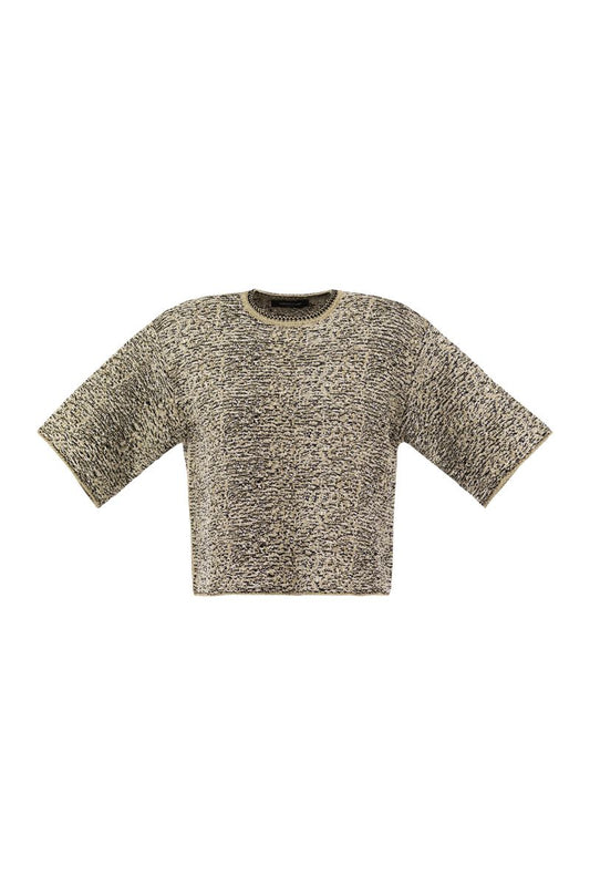 Stitch tweed T-shirt - VOGUERINI