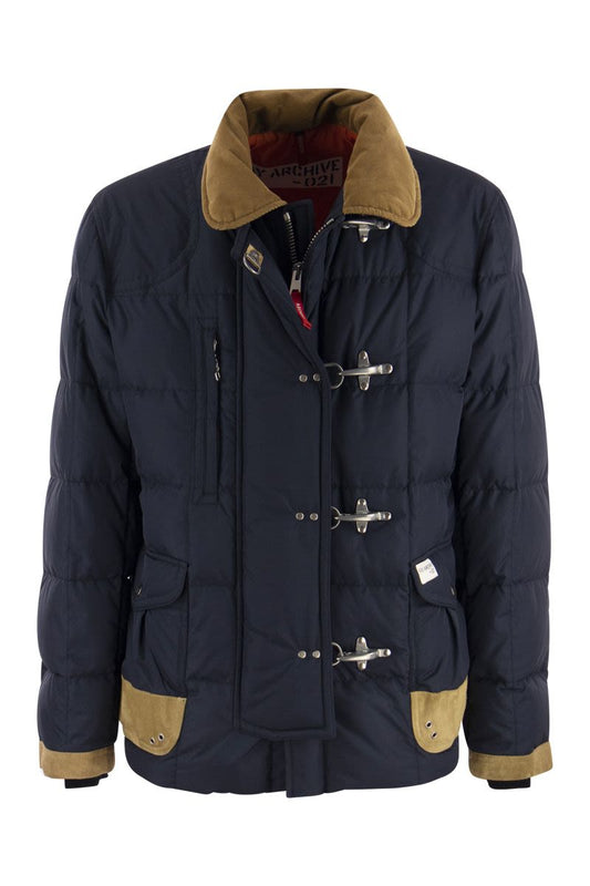 4 JACKETS - Padded coat with velvet collar - VOGUERINI