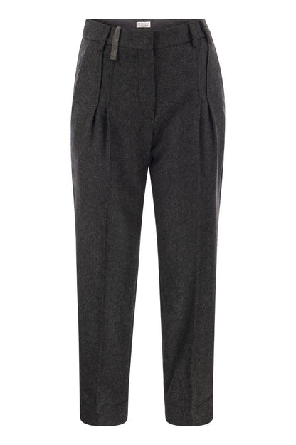 Sartoria wool and cashmere trousers - VOGUERINI