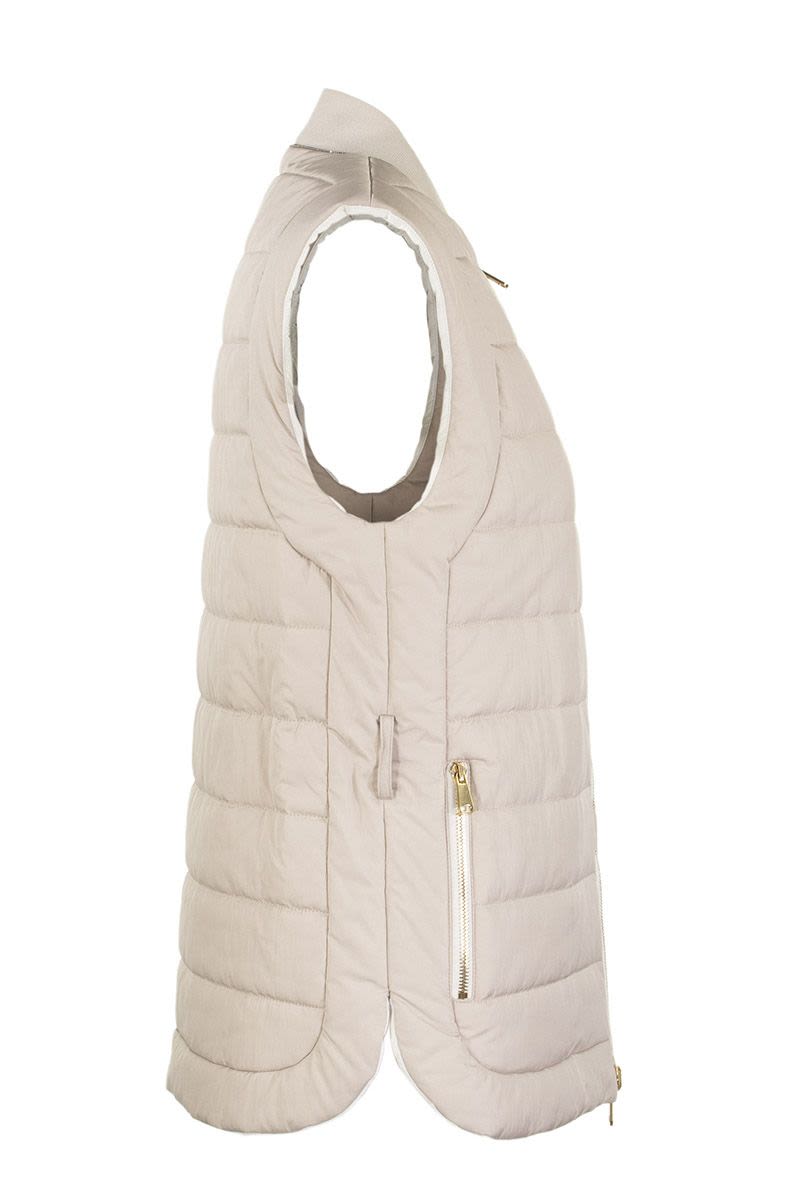 Down Sleeveless Jacket - VOGUERINI