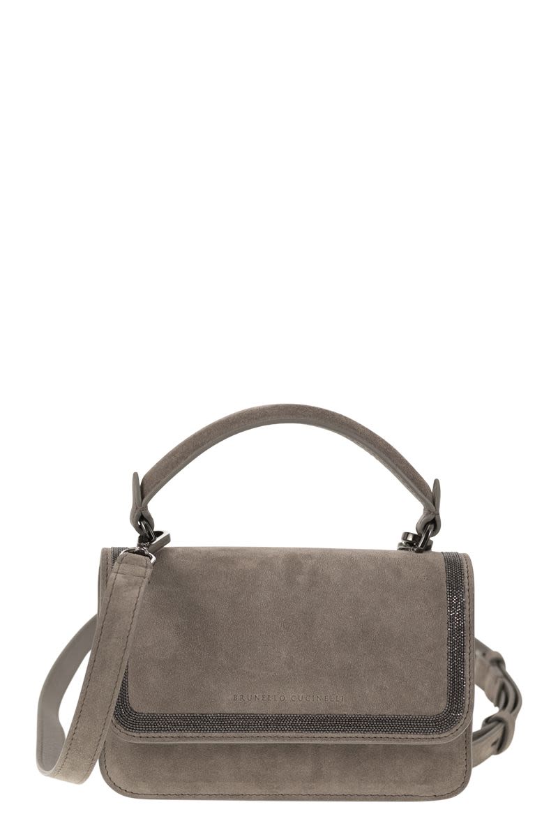 Suede bag with Precious Contour - VOGUERINI