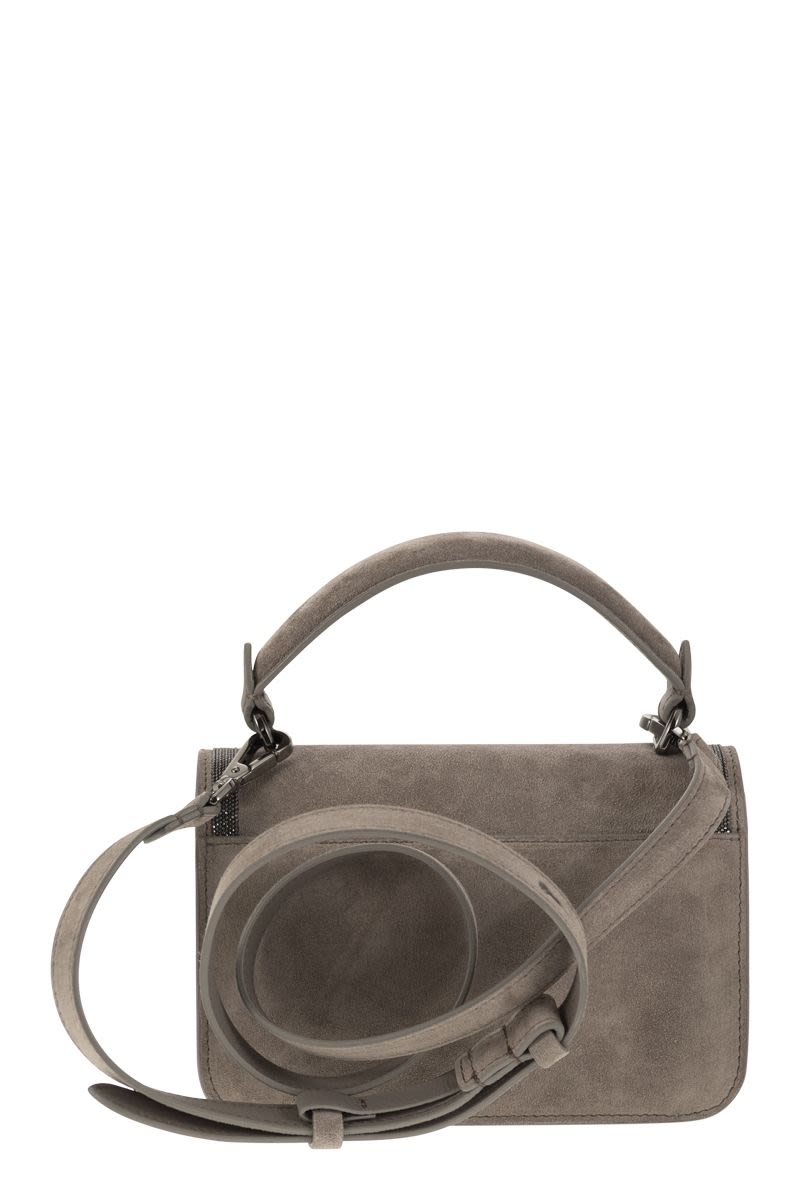 Suede bag with Precious Contour - VOGUERINI