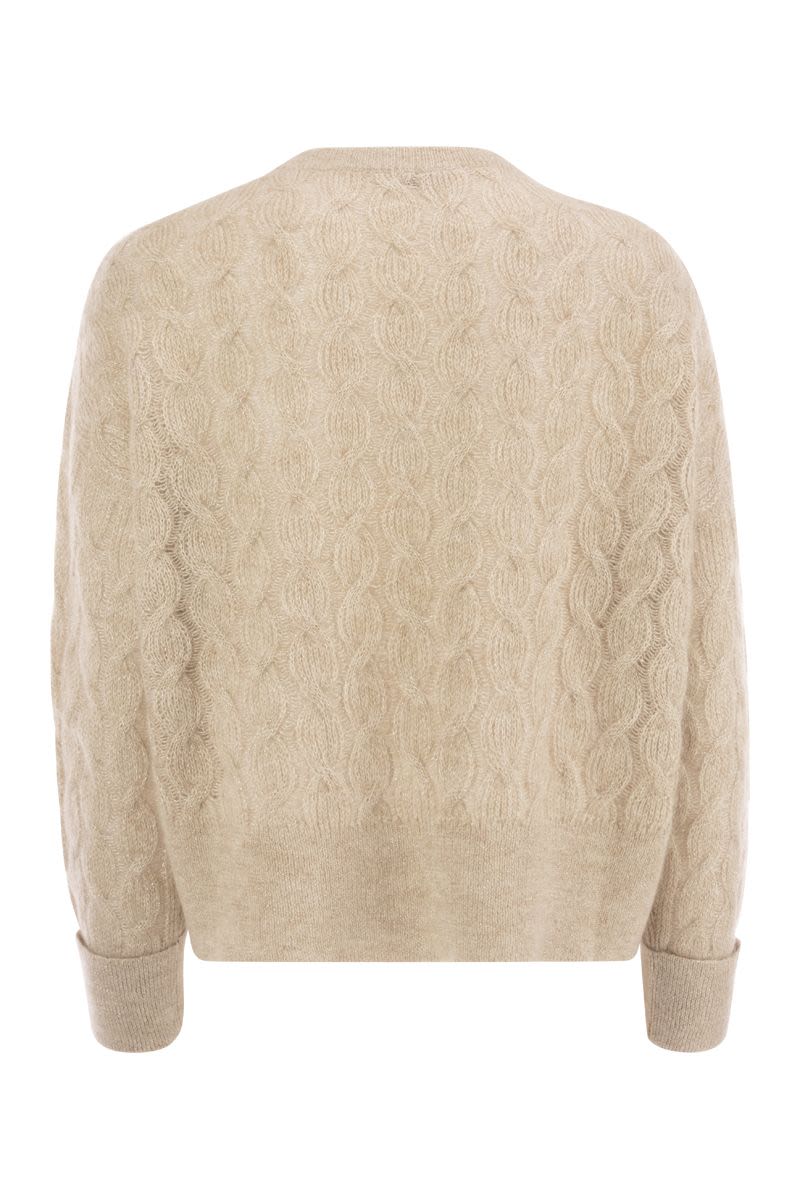 Mohair and Wool Crewneck Sweater - VOGUERINI