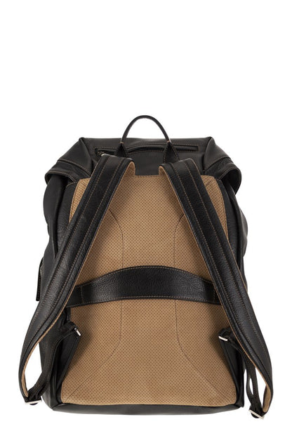 Leather backpack