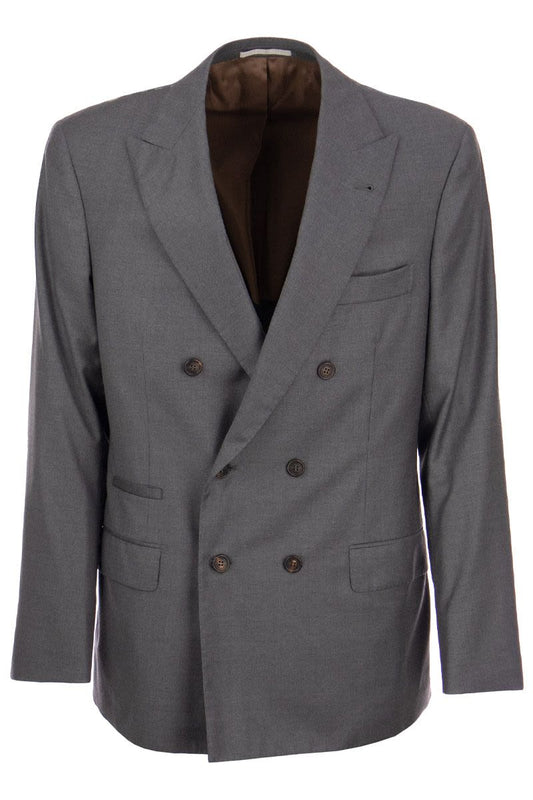 Virgin wool grisaille jacket - VOGUERINI