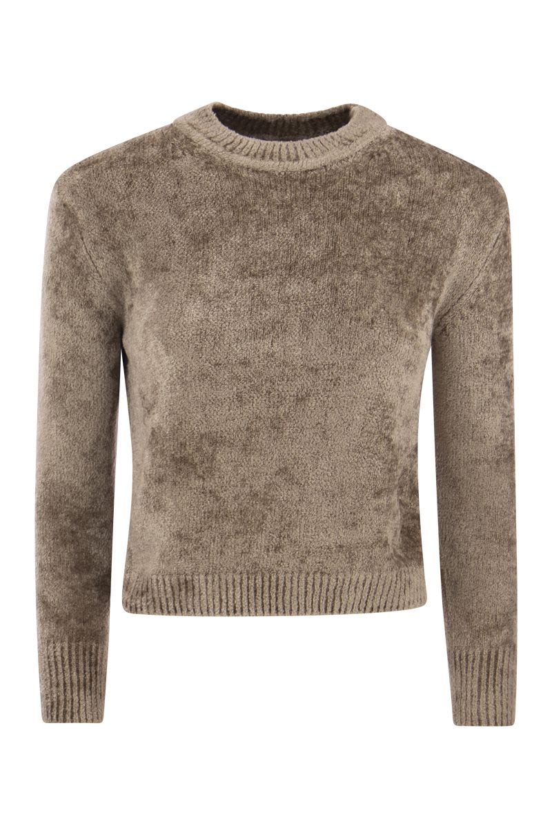 Resort pullover in chenille knit - VOGUERINI