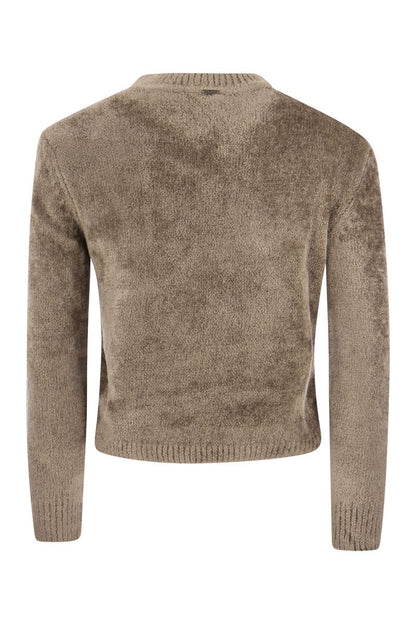 Resort pullover in chenille knit - VOGUERINI