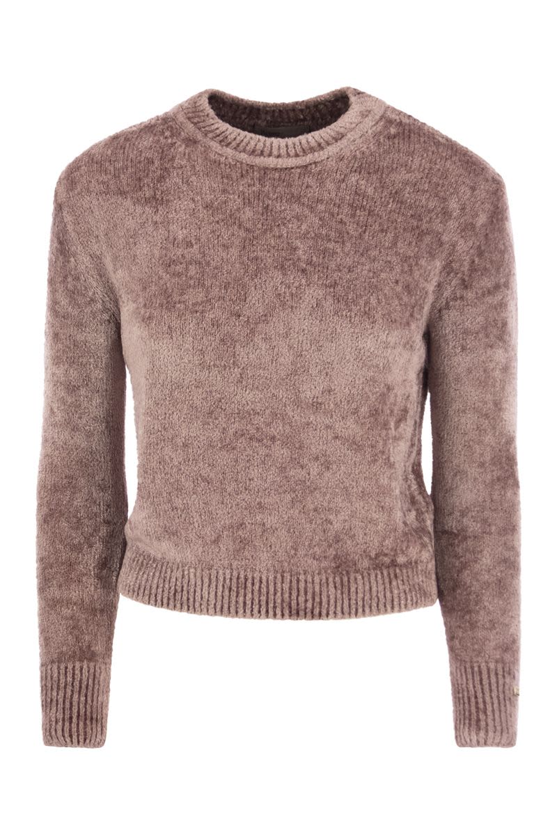 Resort pullover in chenille knit - VOGUERINI