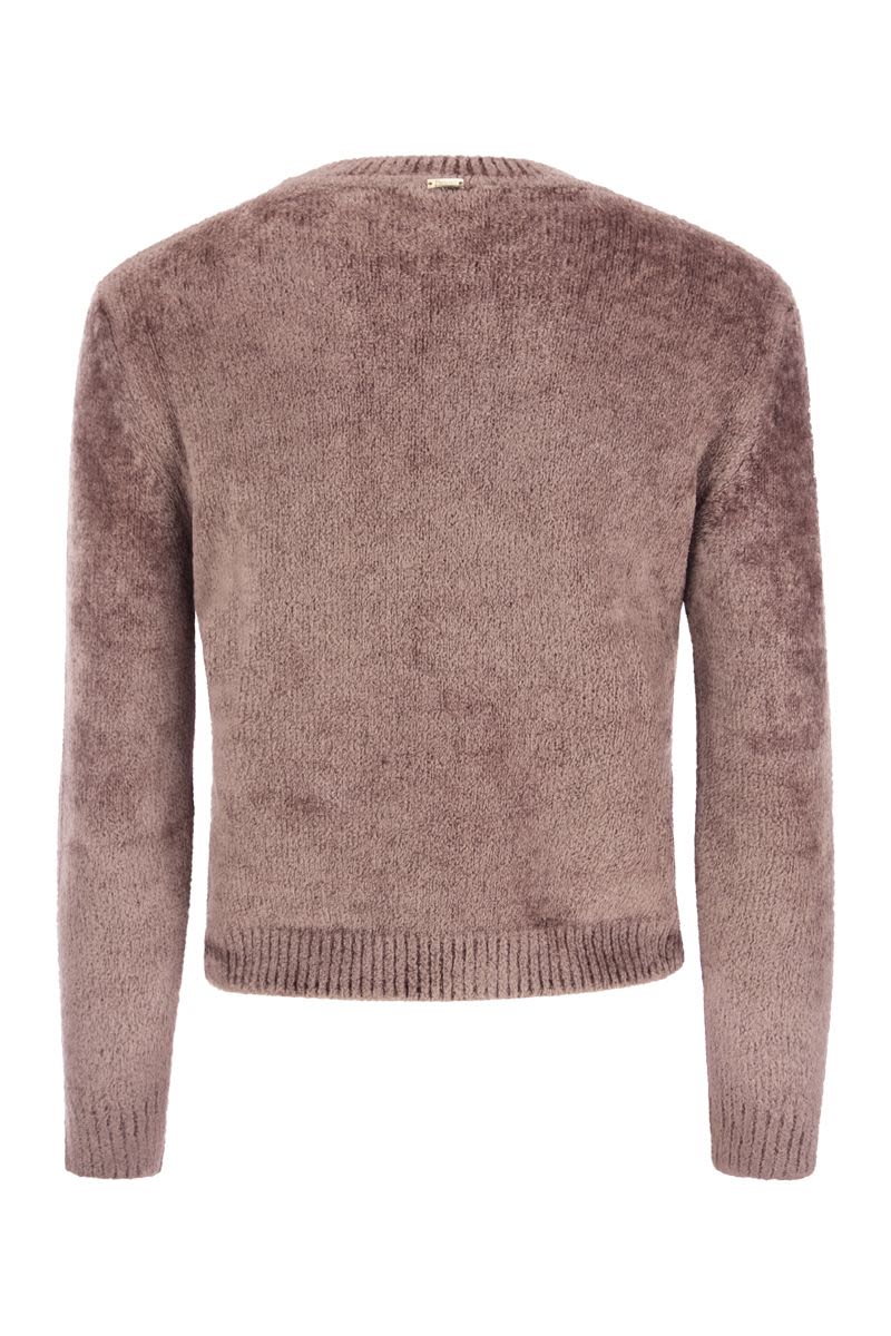 Resort pullover in chenille knit - VOGUERINI