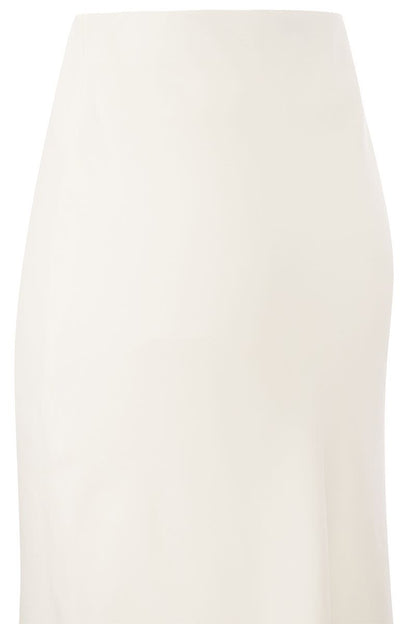 Viscose and linen long pencil skirt - VOGUERINI