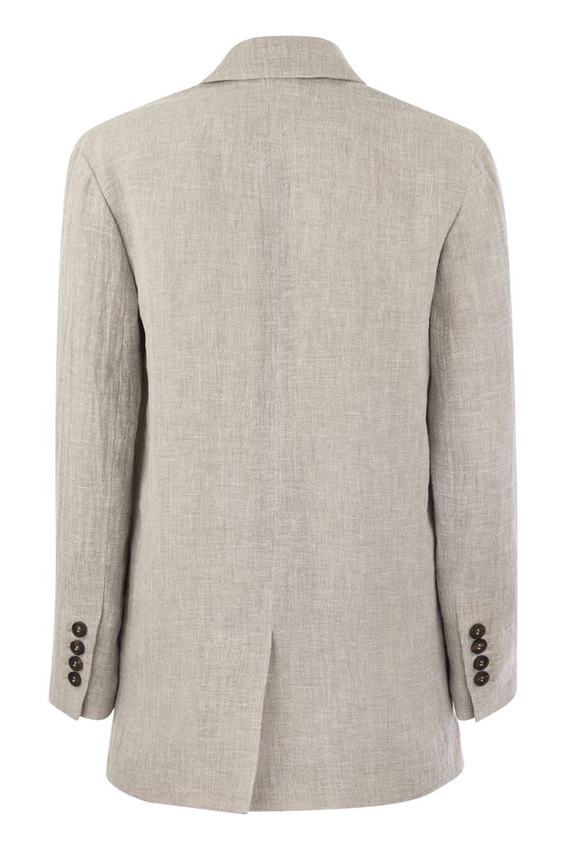 Lessivé linen canvas jacket