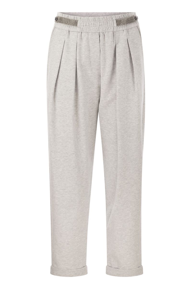 Cotton fleece trousers - VOGUERINI