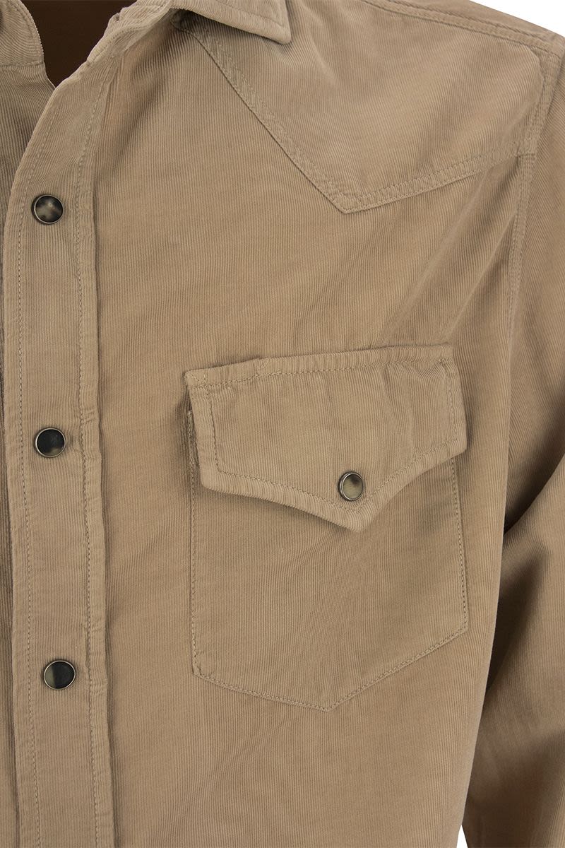 Easy fit corduroy shirt - VOGUERINI