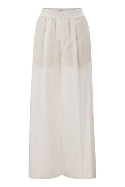 Relaxed light cotton trousers - VOGUERINI