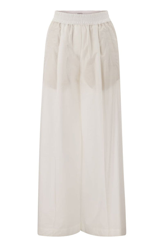 Relaxed light cotton trousers - VOGUERINI