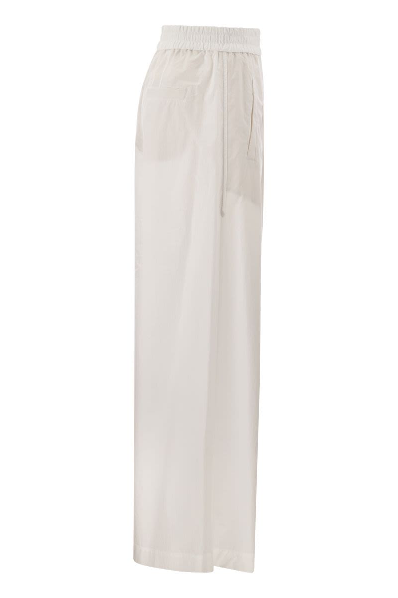 Relaxed light cotton trousers - VOGUERINI