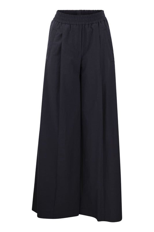 Relaxed light cotton trousers - VOGUERINI