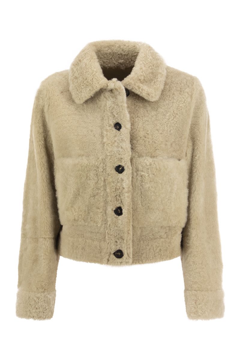 Reversible sheepskin jacket - VOGUERINI