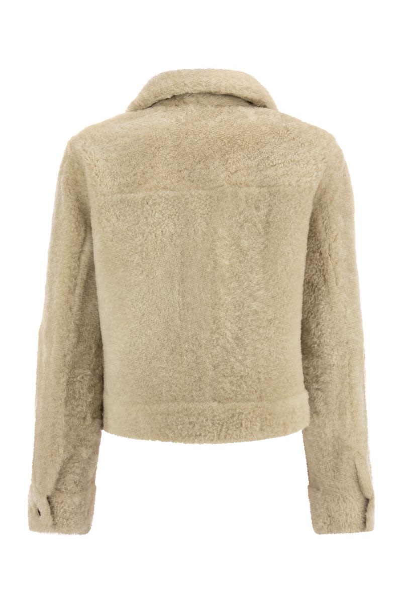 Reversible sheepskin jacket - VOGUERINI