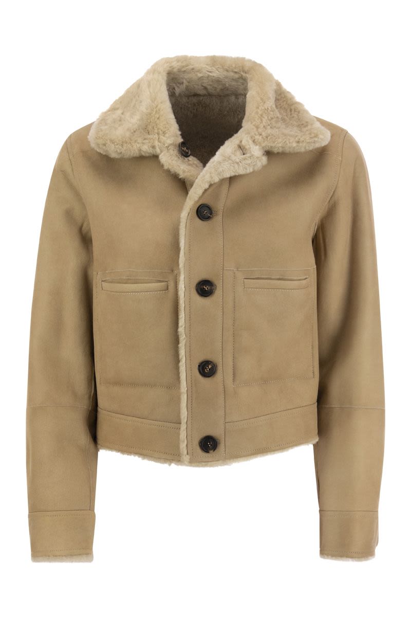 Reversible sheepskin jacket - VOGUERINI