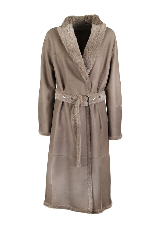 Reversible shearling coat - VOGUERINI