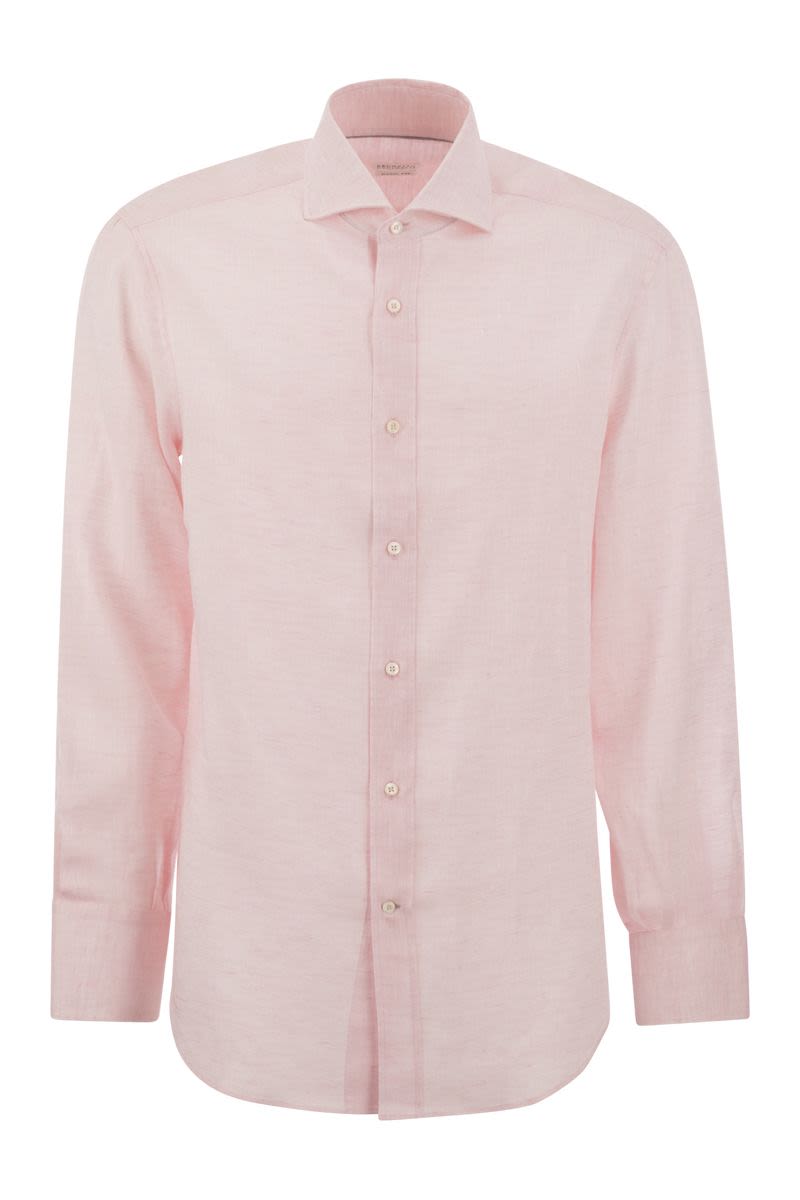 Basic fit linen shirt - VOGUERINI