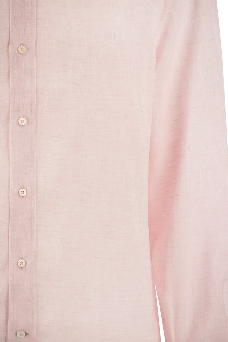 Basic fit linen shirt - VOGUERINI